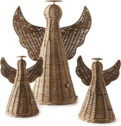 Rattan Christmas Angel Decor