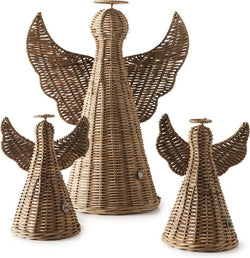 Rattan Christmas Angel Decor