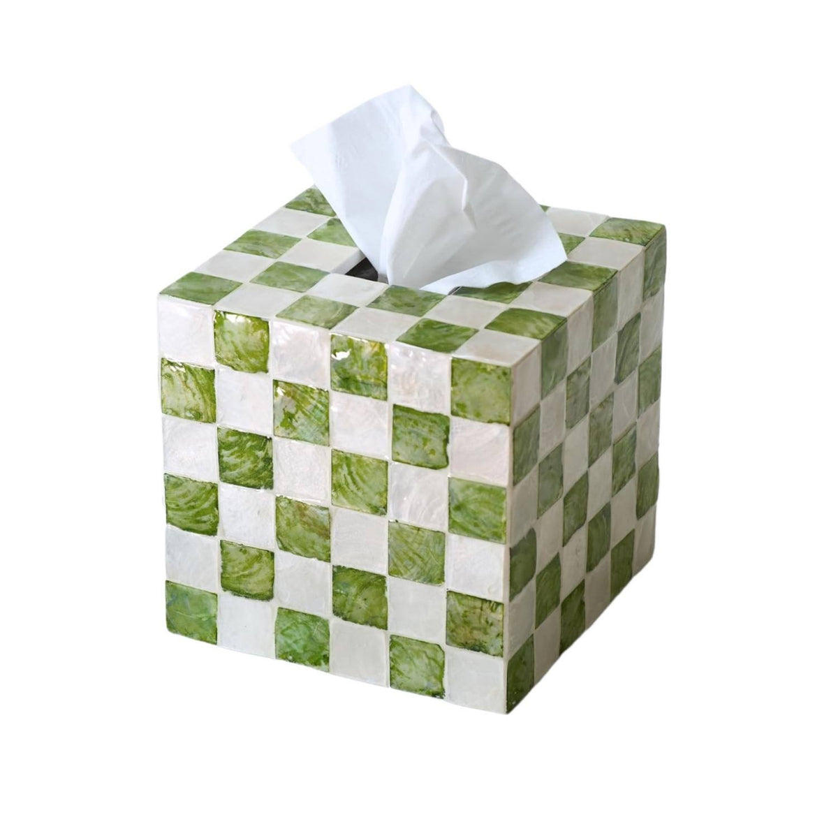 Mother of Pearl Capiz Tissue Holder