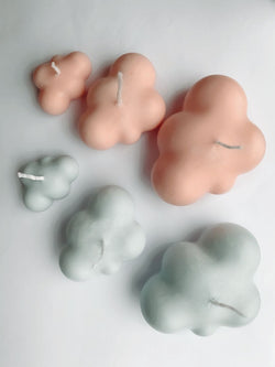 Cloud Shape Soy Wax Candle Scented