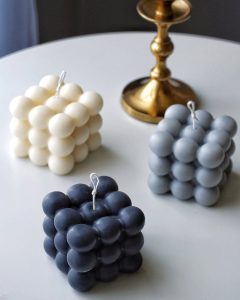 Cube Soy Wax Candle Scented