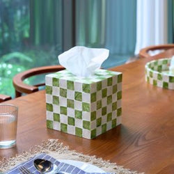 Mother of Pearl Capiz Tissue Holder