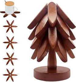 Christmas Tree Wooden Coasters