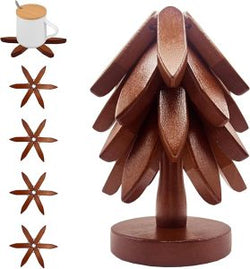 Christmas Tree Wooden Coasters