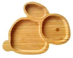 Bamboo Animal Feeding Tray for Kids