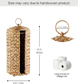 Water Hyacinth Toilet Paper Basket