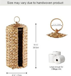 Water Hyacinth Toilet Paper Basket