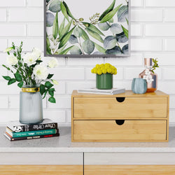 Bamboo Desk Drawer Organizer