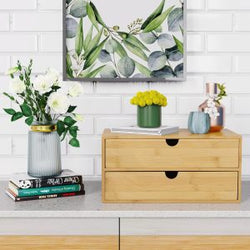 Bamboo Desk Drawer Organizer