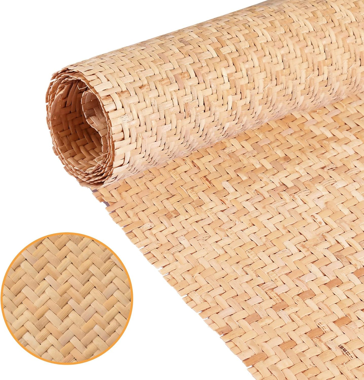Rattan Webbing Roll Closed Weaving