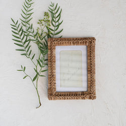 Rattan Wicker Photo Frame