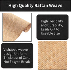 Rattan Webbing Roll Closed Weaving