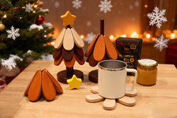 Set 4 Wooden Trivets
