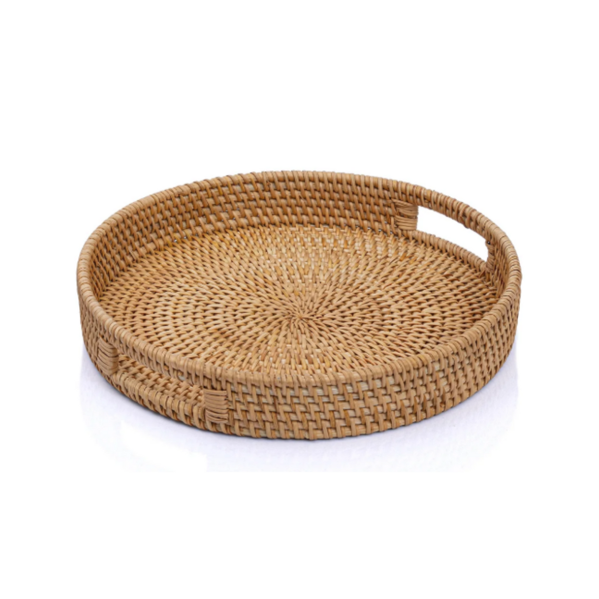 Round Rattan Sering Tray From Viet Nam