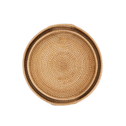 Round Rattan Sering Tray From Viet Nam