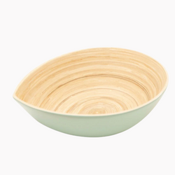 Spun Bamboo Bowl Tear Shape From Viet Nam