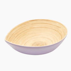 Spun Bamboo Bowl Tear Shape From Viet Nam