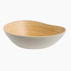 Spun Bamboo Bowl Mango Shape From Viet Nam