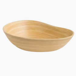 Spun Bamboo Bowl Mango Shape From Viet Nam