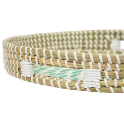Mother Of Pearl Seagrass Tray