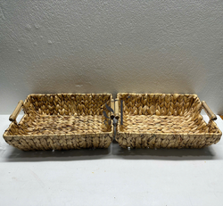 Water Hyacinth Tray with Handles