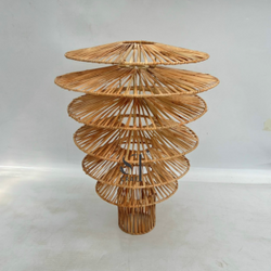 Rattan Floor Lamp Shade Boho Style