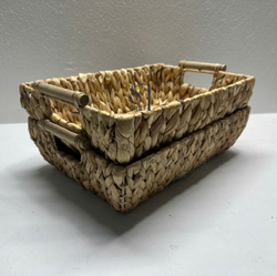 Water Hyacinth Tray with Handles