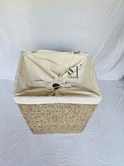 Seagrass Rectangle Laundry Basket with Lid