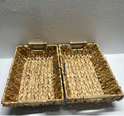 Water Hyacinth Tray with Handles