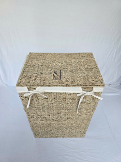 Seagrass Rectangle Laundry Basket with Lid