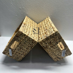 Water Hyacinth Storage Basket with Handles
