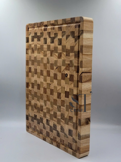 Wood Checkered Cutting Board