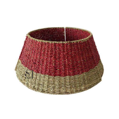Seagrass Christmas Tree Collar Warm Colored