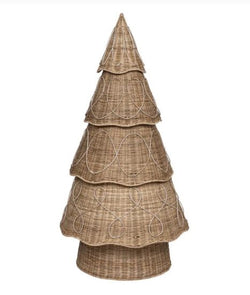 Wicker Rattan Christmas Tree