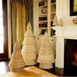 Wicker Rattan Christmas Tree