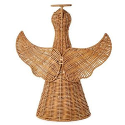 Rattan Christmas Angel Decor