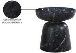 Concrete Table in Black Marble Finish