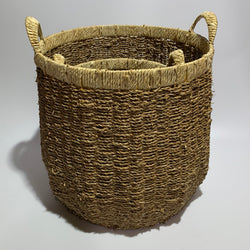 Seagrass storage baskets – Natural color