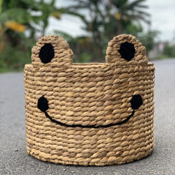 Animal face baskets – Frog baskets