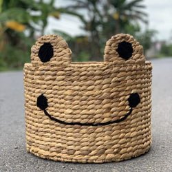 Animal face baskets – Frog baskets
