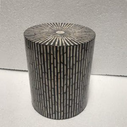 Mother of pearl Side Table – Black & White