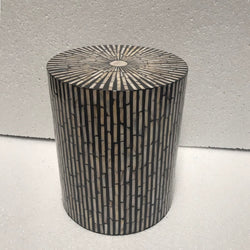Mother of pearl Side Table – Black & White