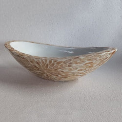Mother of pearl vase – Boat shape
