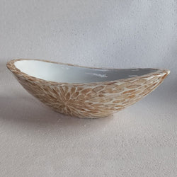 Mother of pearl vase – Boat shape