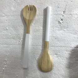 Fiber bamboo salad server – wholesale