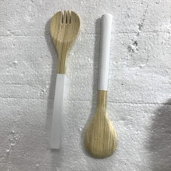 Fiber bamboo salad server – wholesale