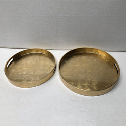 Gold lacquer tray – Round