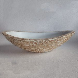 Mother of pearl vase – Boat shape