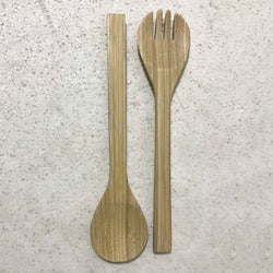 Fiber bamboo salad server – wholesale