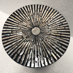 Mother of pearl Side Table – Black & White
